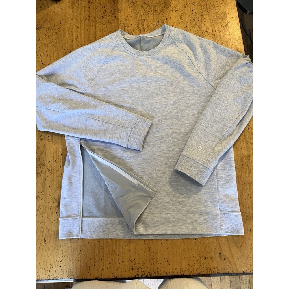 lululemon athletica Light Gray Crewneck Sweatshirt